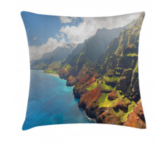 Island Sunshine Panorama Pillow Cover