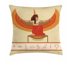 Historical Myth Woman Wing Pillow Cover