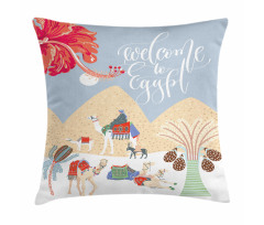 Colorful Camels Pillow Cover