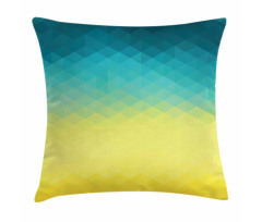 Polygonal Color Changes Pillow Cover