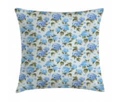 Hydrangea Flowers Swirls Pillow Cover