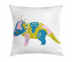 Prehistoric Animal Cartoon Pillow Cover