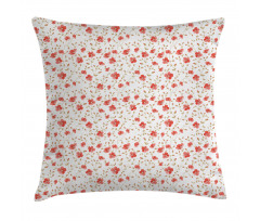 Peony Flowers Blooms Pillow Cover
