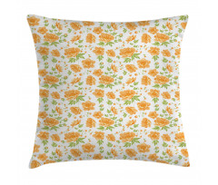 Floral Peony Bouquets Pillow Cover