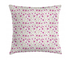 Girly Curly Stems Pillow Cover