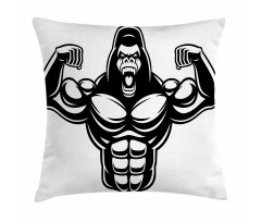 Athletic Bodybuilder Beast Pillow Cover