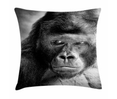 Ape Portrait Photography Pillow Cover