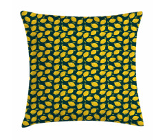 Citrus Cartoon with Leaves Pillow Cover