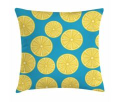 Vivid Citrus Slices Art Pillow Cover