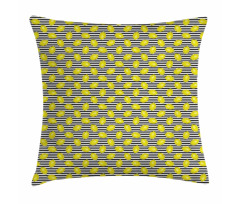 Citrus Motif Stripes Art Pillow Cover