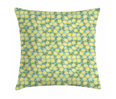 Citrus Fruits Pastel Tones Pillow Cover