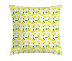 Citrus Leaves Flower Graphic Pillow Cover