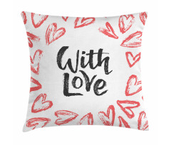 Love Hearts Pillow Cover