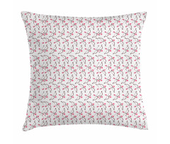 Love Arrows Motif Pillow Cover