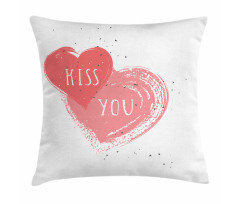 Kiss You Hearts Pillow Cover