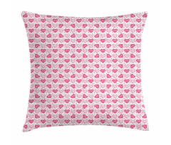 Floral Love Heart Pillow Cover