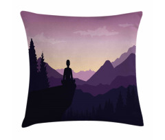 Man Enjoying the View Pillow Cover