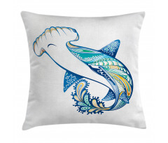 Hammer Head Shark Ocean Pillow Cover