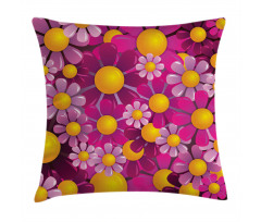 Flourish Flowers Cartoon Pillow Cover