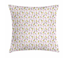 Abstract Pears and Apples Pillow Cover