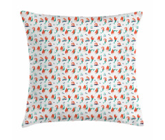 Sea Creature Girls Cartoon Pillow Cover