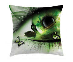 Abstract Swan Animal Pillow Cover