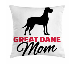 Dog Mom Lettering Pillow Cover