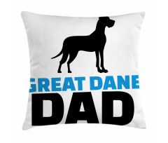 Dane Dad Text Pillow Cover