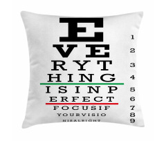 Encouraging Calligraphy Pillow Cover