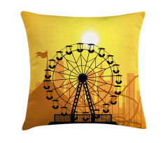 Amusement Park City Pillow Cover