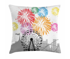 Fireworks Circus Fun Pillow Cover