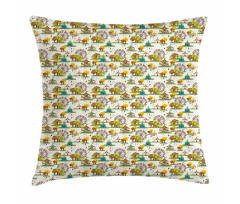 Funfair at Autumn Art Pillow Cover