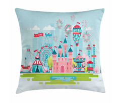 Childish Cartoon Fun Pillow Cover