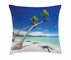 Trees Hanging Above a Lagoon Pillow Cover