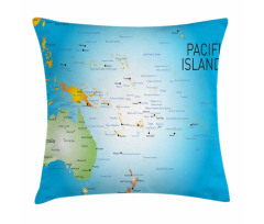 Pacific Islands Informational Pillow Cover