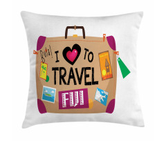 Luggage to Fiji Pillow Cover