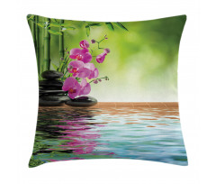 Tropic Orchid Flower Pillow Cover