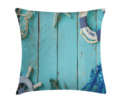 Nautical Ocean Scenery Pillow Cover