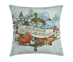 Fishing Sea Food Pillow Cover