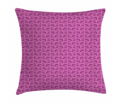 Monochrome Curvy Floral Art Pillow Cover