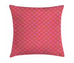 Retro Abstract Flower Pillow Cover