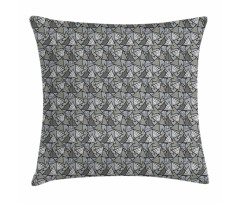 Hatched Triangles Pillow Cover