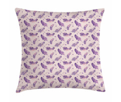 Feathers Paint Blots Pillow Cover