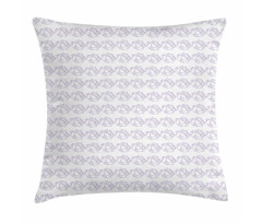 Drawings of Ornate Birdies Pillow Cover