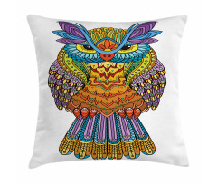 Zentangle Boho Art Bird Pillow Cover