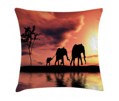 Safari Wild Animals Pillow Cover