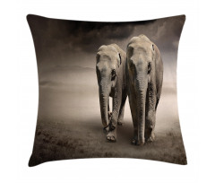 Pair of Animals Dust Pillow Cover
