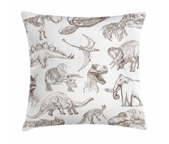Dinosaurs Skeleton Pillow Cover