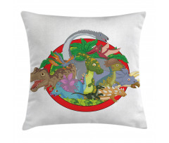 Tropical Plants Leaves Pillow Cover