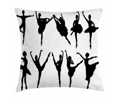 Monochrome Ballet Dancer Pillow Cover